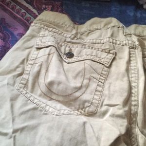 Pair of true religion khaki straight leg